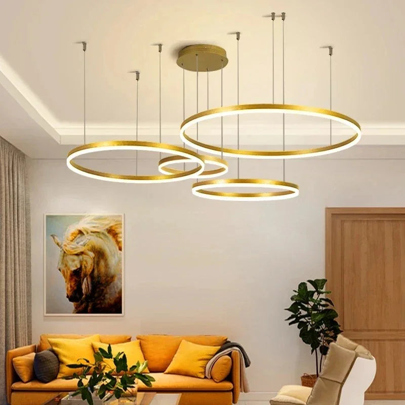 Kiki's Way | Fleur Ring Chandelier – Multi-Ring LED, Dimmable
