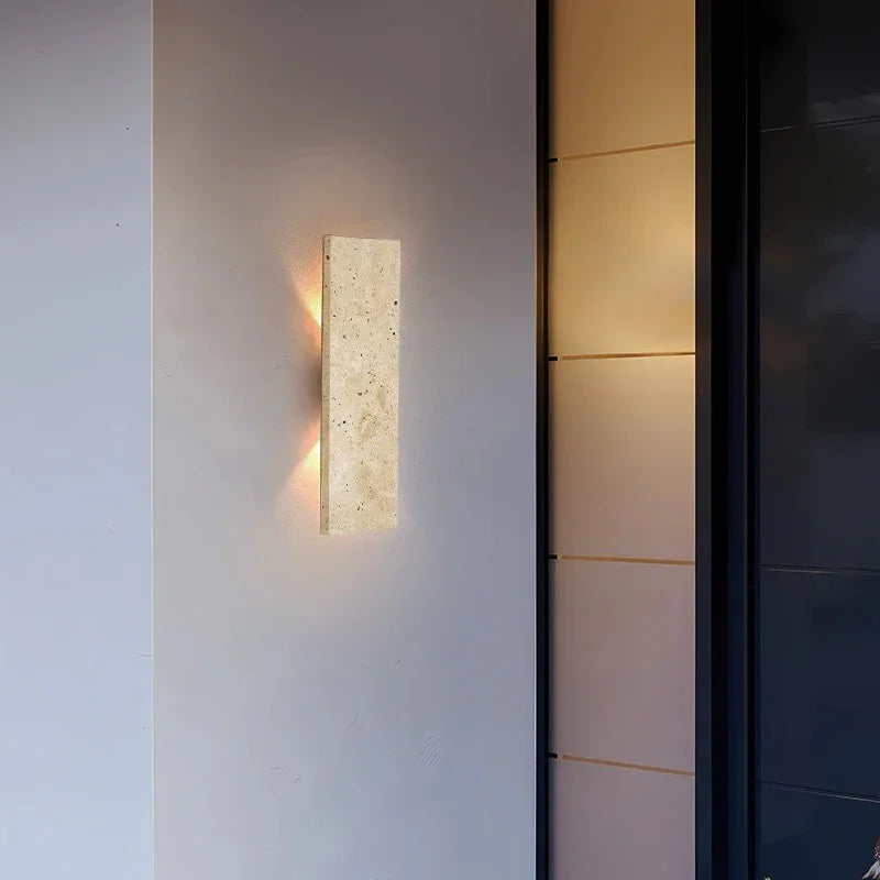 Kiki's Way | Adira Stone Wall Light – Dimmable 18 W LED, IP44