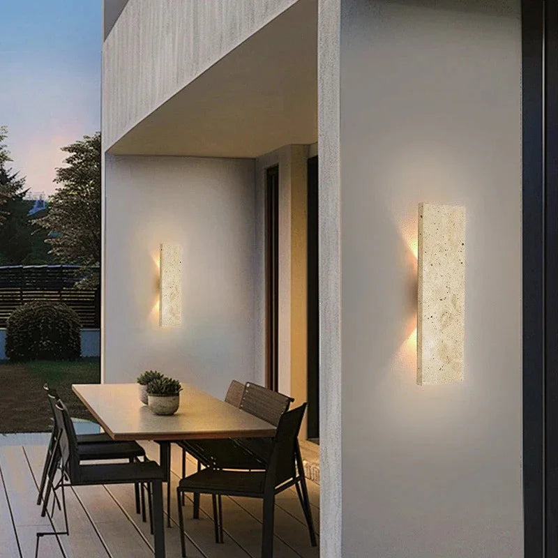 Kiki's Way | Adira Stone Wall Light – Dimmable 18 W LED, IP44
