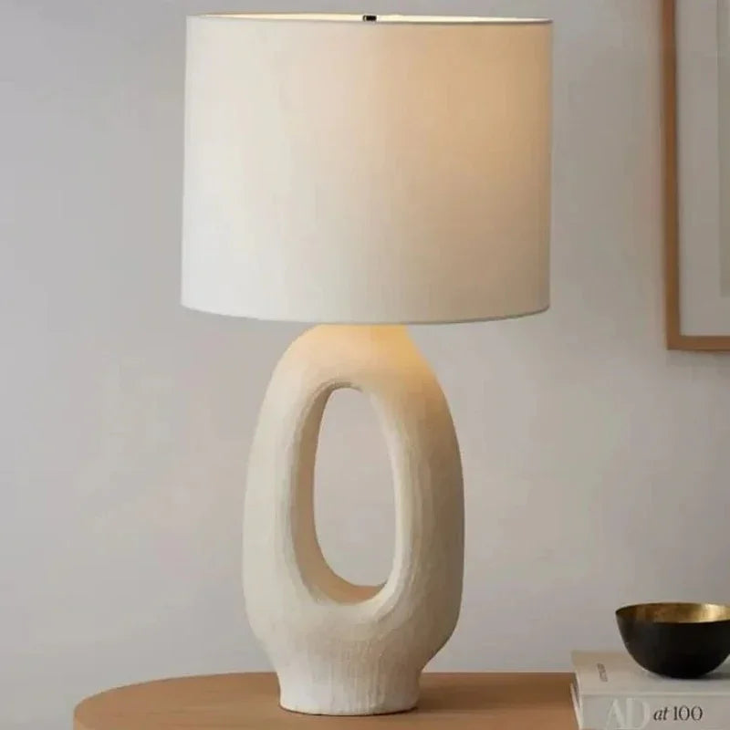 Kiki's Way | Aleyna Resin Table Lamp – Fabric Shade