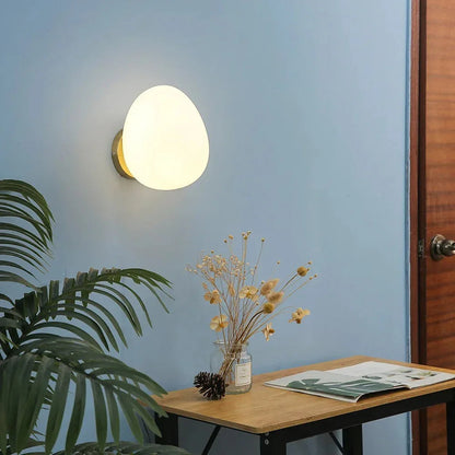 Kiki's Way | Arianne Glass Wall Light – Wrought Iron Frame