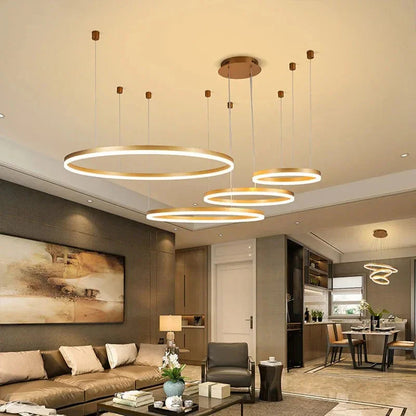 Kiki's Way | Fleur Ring Chandelier – Multi-Ring LED, Dimmable