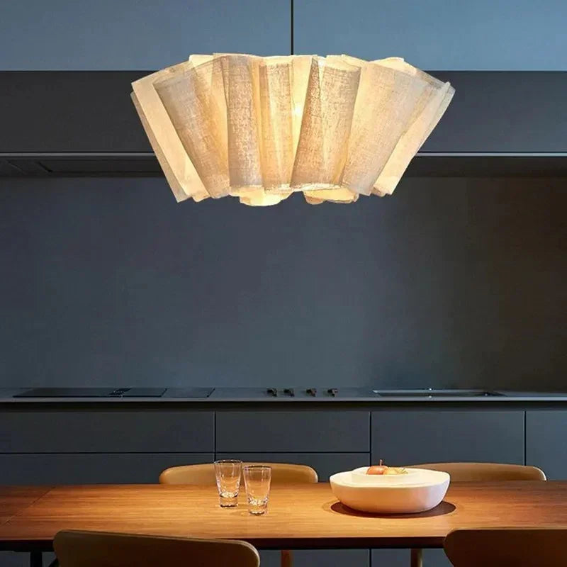 Kiki's Way | Ainara Fabric Pendant Light – Iron Frame, 3 Sizes