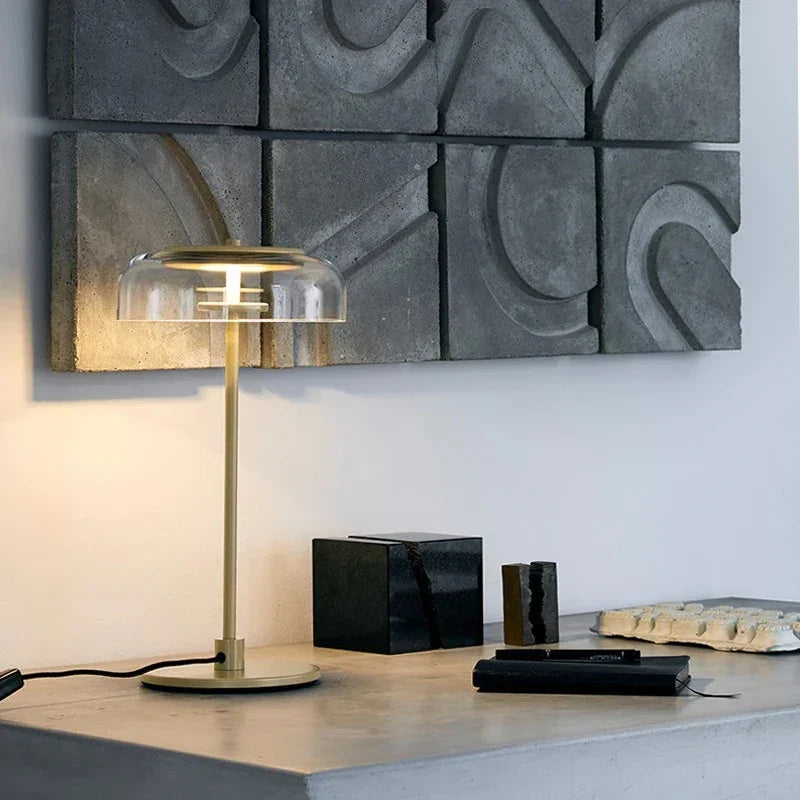 Kiki's Way | Brianne Chrome Table Lamp – Clear Glass Shade