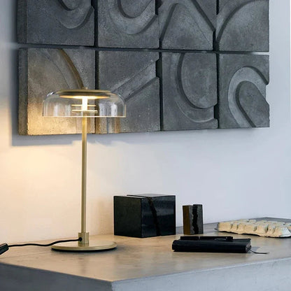 Kiki's Way | Brianne Chrome Table Lamp – Clear Glass Shade