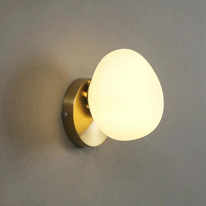 Kiki's Way | Arianne Glass Wall Light – Wrought Iron Frame
