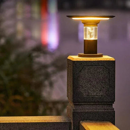 Kiki's Way | Acacia Solar Pillar Light – Aluminium, IP65