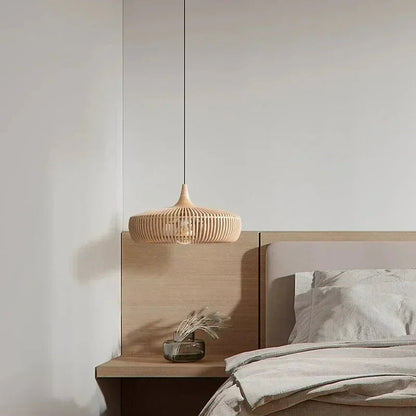 Kiki's Way | NaturLampa Wooden Pendant Light – Solid Wood, E27