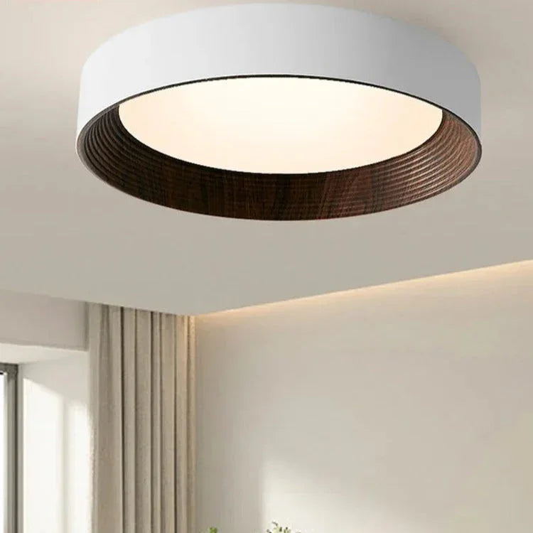 Kiki's Way | Samantha Walnut Ceiling Light – Remote Dimming