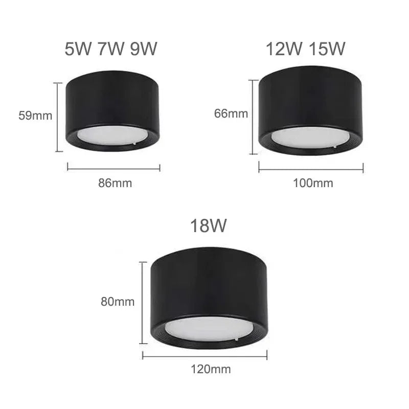 Kiki's Way | Emberlynn Surface Downlight – Aluminium, 120° Beam