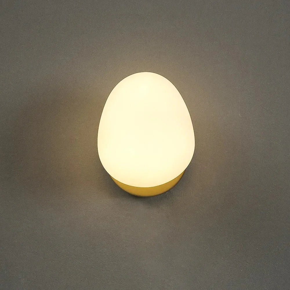Kiki's Way | Arianne Glass Wall Light – Wrought Iron Frame