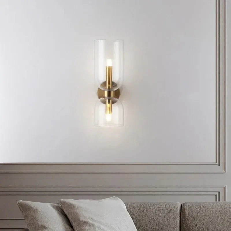 Kiki's Way | Bello Twin-Shade Wall Light – Glass & Iron, E14