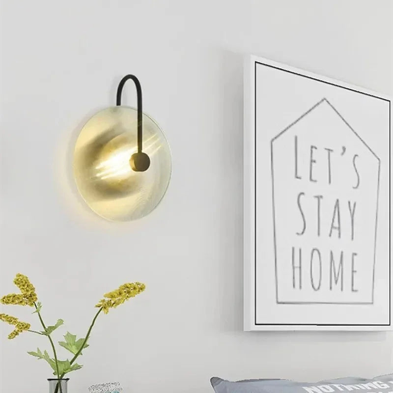 Kiki's Way | Basil Glass Globe Wall Light – Iron Frame, G9