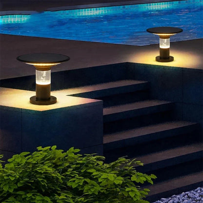 Kiki's Way | Acacia Solar Pillar Light – Aluminium, IP65