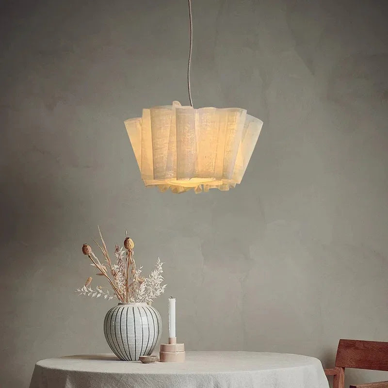 Kiki's Way | Ainara Fabric Pendant Light – Iron Frame, 3 Sizes
