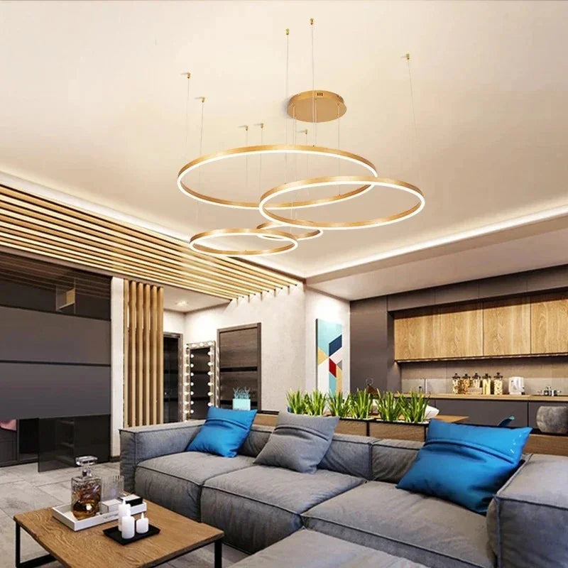 Kiki's Way | Fleur Ring Chandelier – Multi-Ring LED, Dimmable