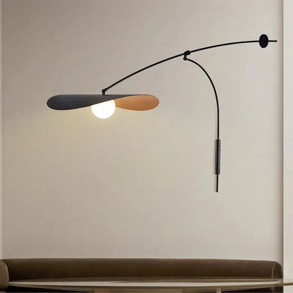 Kiki's Way | Ariel Long-Arm Wall Light – Frosted Glass, Black or Gold
