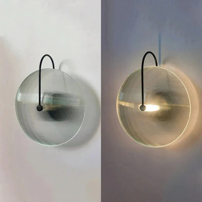 Kiki's Way | Basil Glass Globe Wall Light – Iron Frame, G9