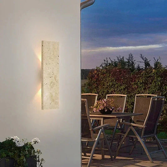 Kiki's Way | Adira Stone Wall Light – Dimmable 18 W LED, IP44