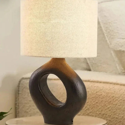 Kiki's Way | Aleyna Resin Table Lamp – Fabric Shade