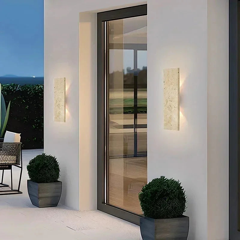 Kiki's Way | Adira Stone Wall Light – Dimmable 18 W LED, IP44
