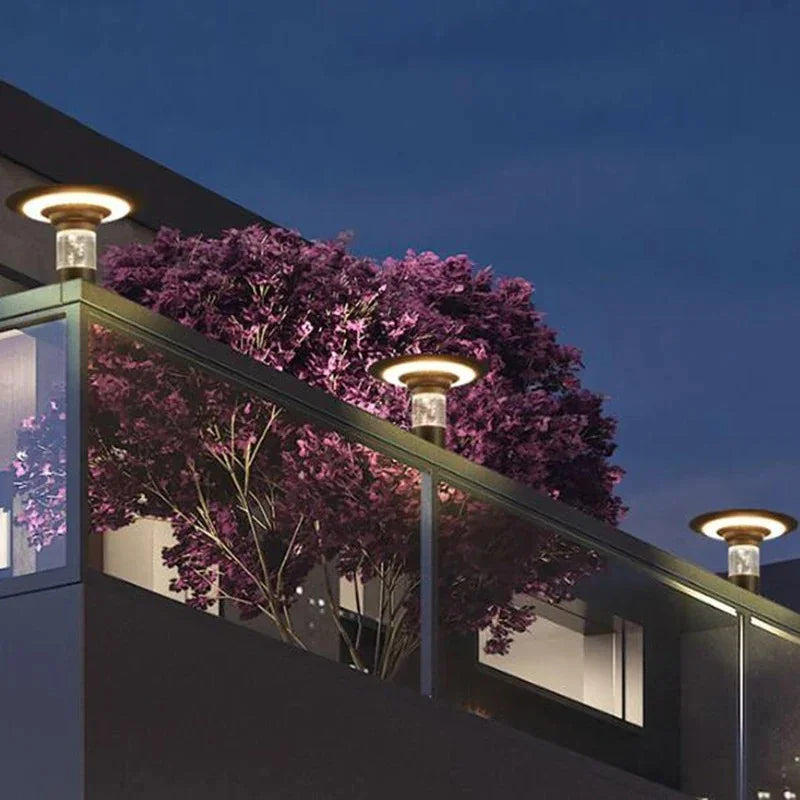Kiki's Way | Acacia Solar Pillar Light – Aluminium, IP65