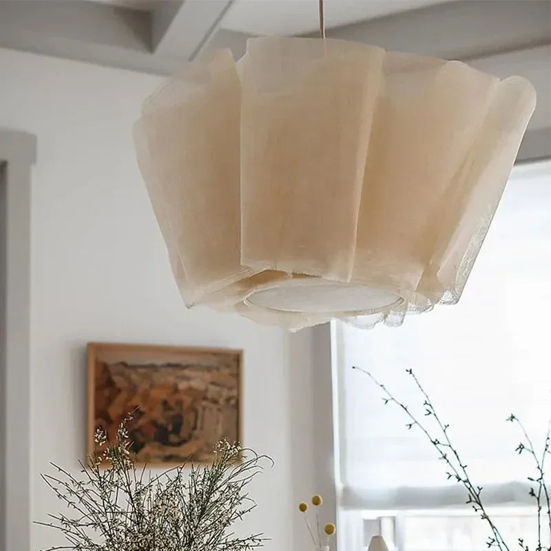 Kiki's Way | Ainara Fabric Pendant Light – Iron Frame, 3 Sizes