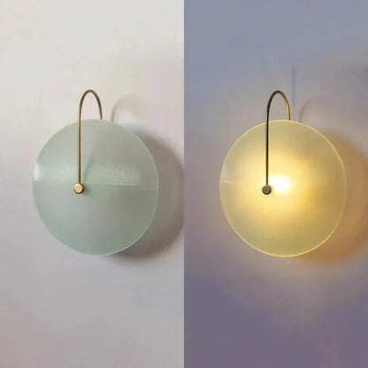 Kiki's Way | Basil Glass Globe Wall Light – Iron Frame, G9