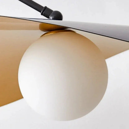 Kiki's Way | Ariel Long-Arm Wall Light – Frosted Glass, Black or Gold
