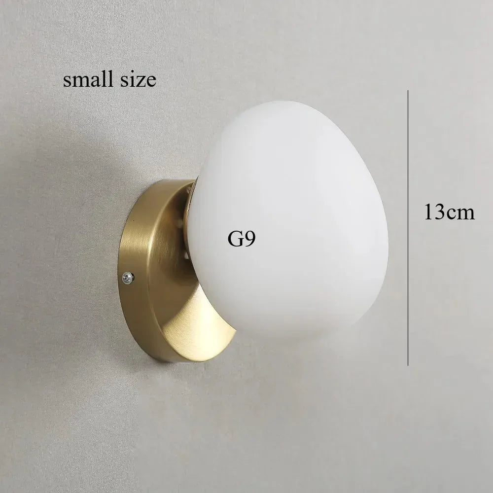 Kiki's Way | Arianne Glass Wall Light – Wrought Iron Frame