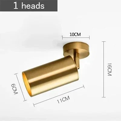 Kiki's Way | Marigold Brass Spotlight – Surface Mounted, E27