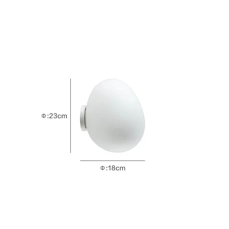 Kiki's Way | Abby Egg Wall Light – Acrylic & Metal