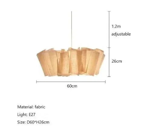 Kiki's Way | Ainara Fabric Pendant Light – Iron Frame, 3 Sizes