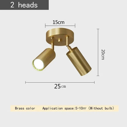 Kiki's Way | Marigold Brass Spotlight – Surface Mounted, E27