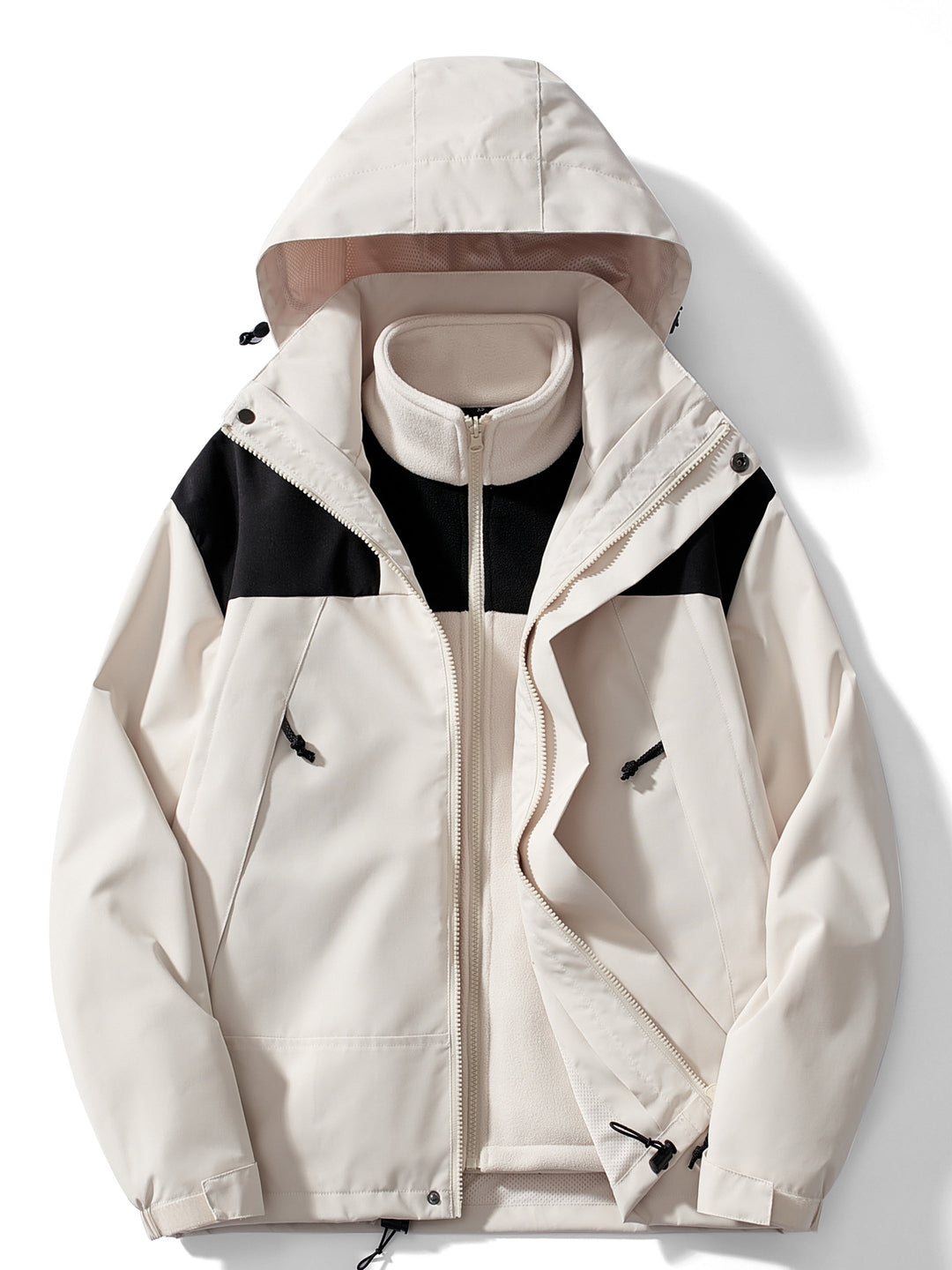 Women's Fleece 3-in-1 Winter Jacket with Hood & Warmth Function