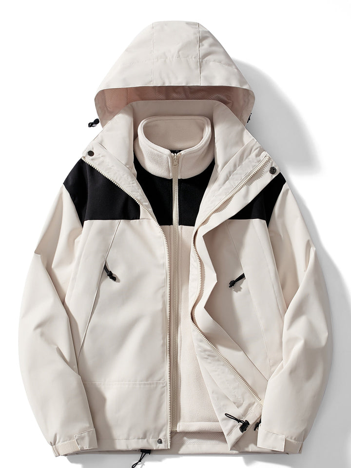 Women's Fleece 3-in-1 Winter Jacket with Hood & Warmth Function