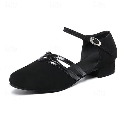 Women's Modern Dance Shoes - Black - High-Quality Suede
