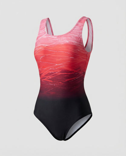 Women's One-Piece Sports Swimsuit with Quick-Drying Quality