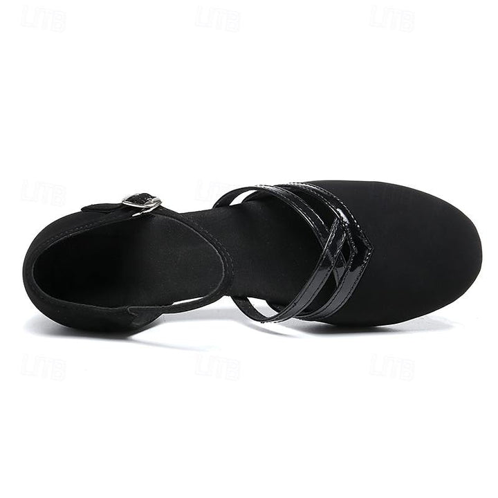 Women's Modern Dance Shoes - Black - High-Quality Suede