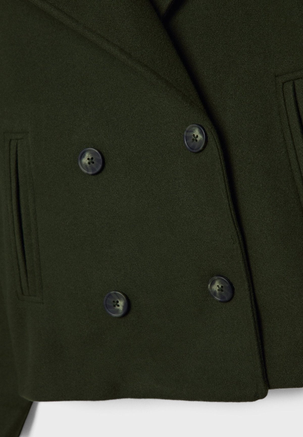 Women's Jacket with Short Cut & Double-Breasted Design