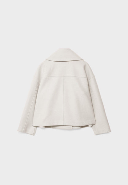 Women's Jacket with Short Cut & Double-Breasted Design
