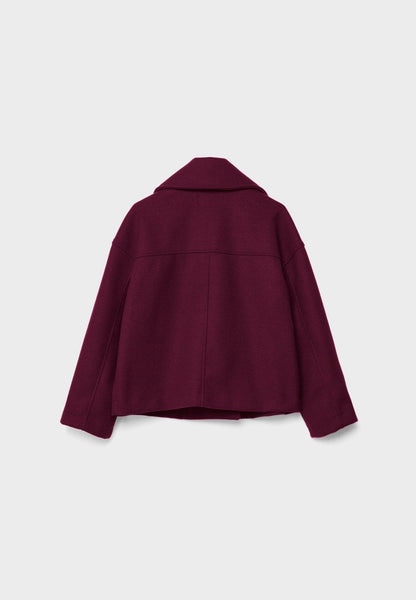 Women's Jacket with Short Cut & Double-Breasted Design