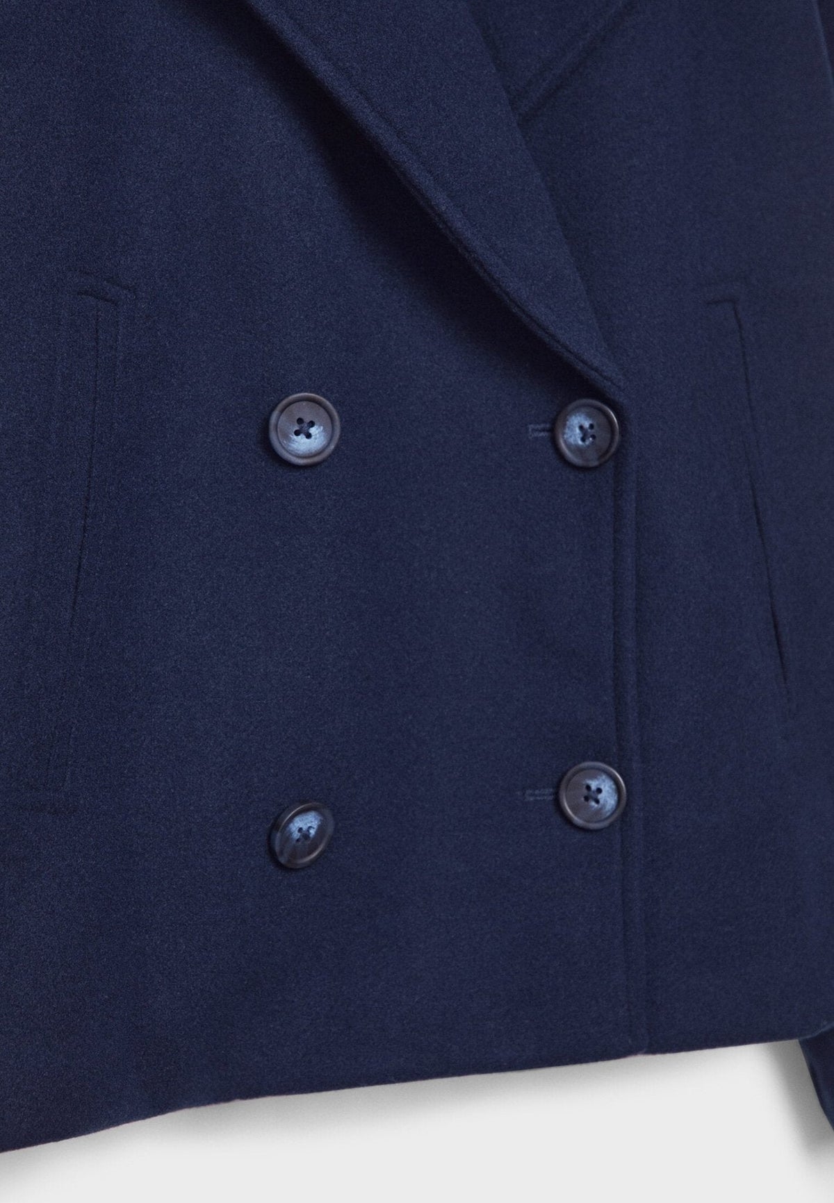 Women's Jacket with Short Cut & Double-Breasted Design