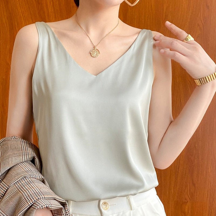 Women's Tank Top in Soft Silk