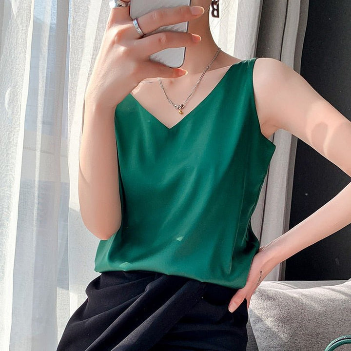 Women's Tank Top in Soft Silk