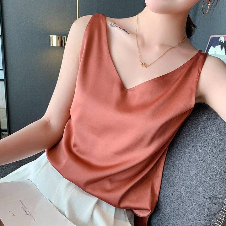 Women's Tank Top in Soft Silk