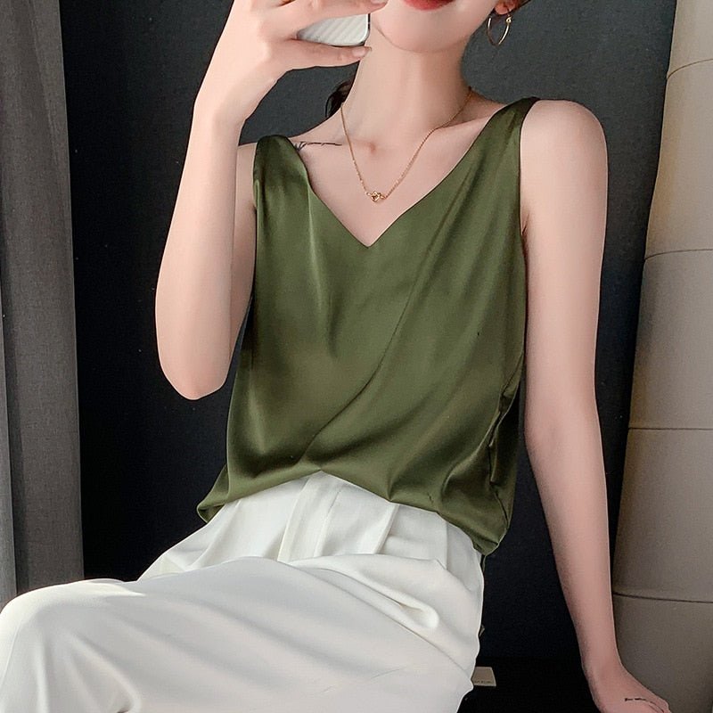 Women's Tank Top in Soft Silk