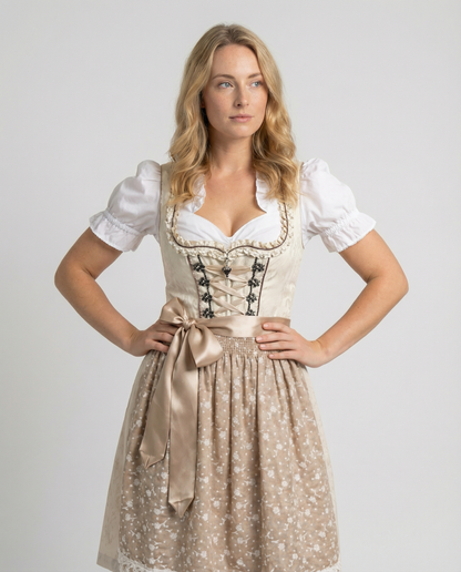Traditional Costume with Apron and Blouse