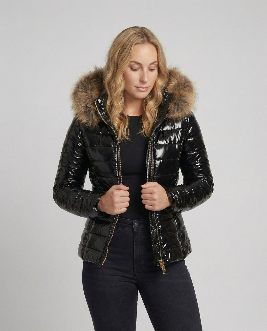 Women's Fur-Hood Puffer Coat - Winter 2024