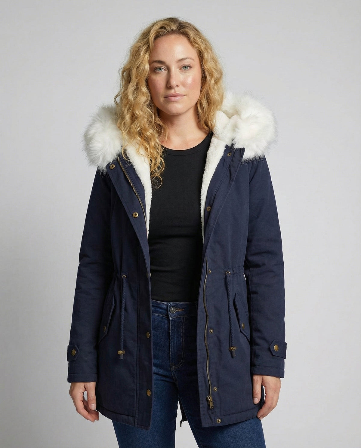 Warm Winter Jacket for Women, Mid-Length